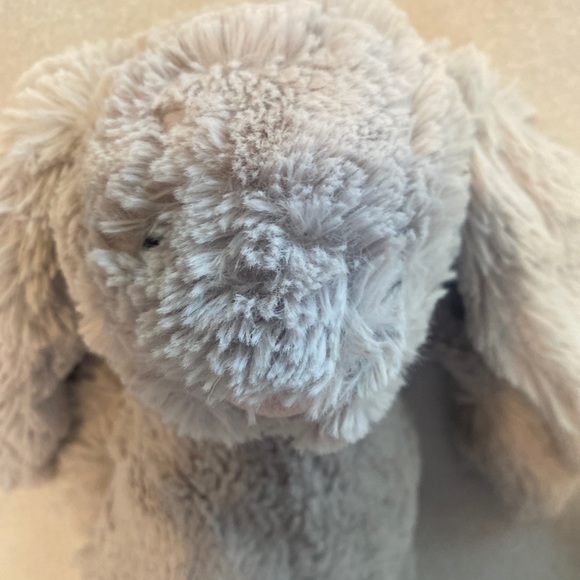 Jellycat Bashful Bunny Gray Grey Floppy Ears Stuffed Animal Plush Rabbit Toy EE - Picture 4 of 10